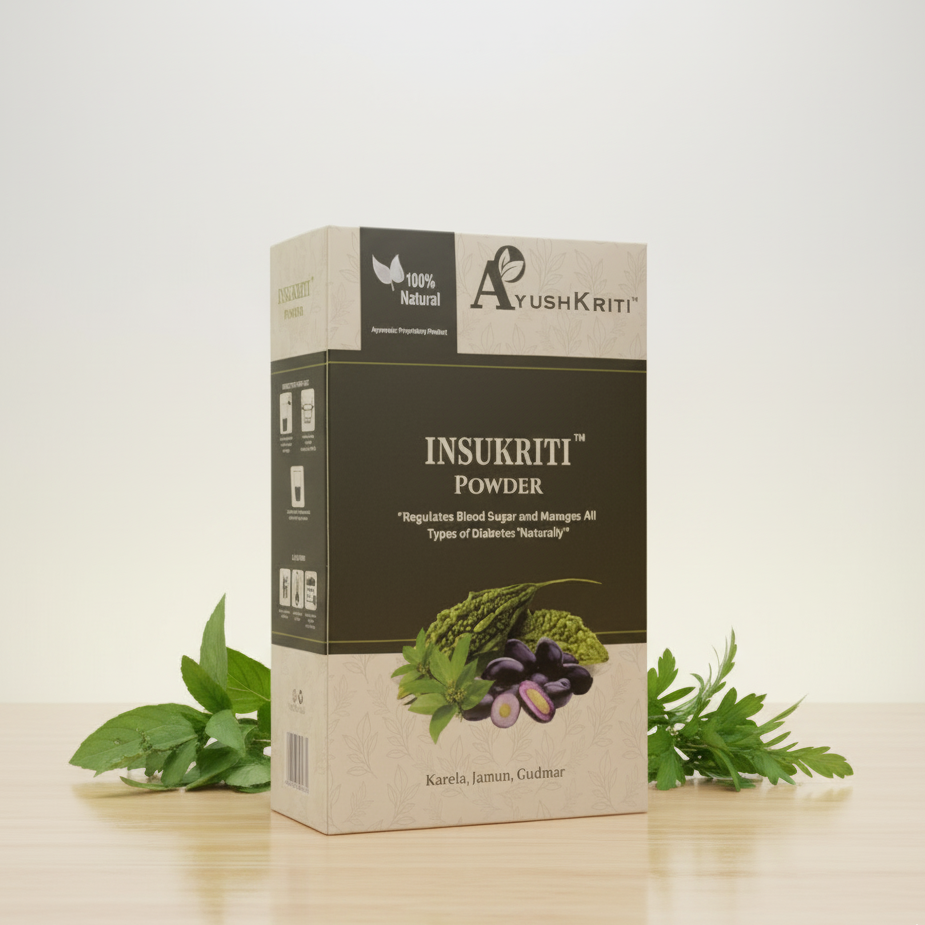 Ayushkriti Insukriti – Ayurvedic Diabetes Support Powder for Blood Sugar Control
