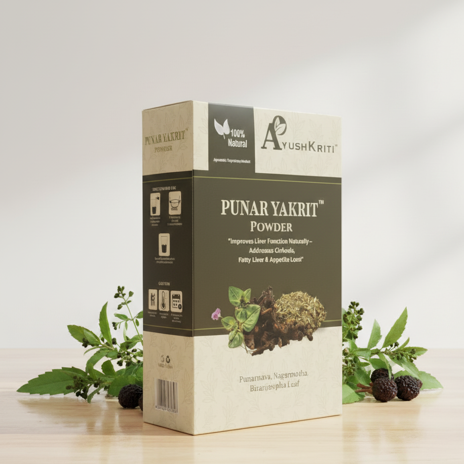 Ayushkriti Punar Yakrit – Ayurvedic Liver Detox & Fatty Liver Care Powder