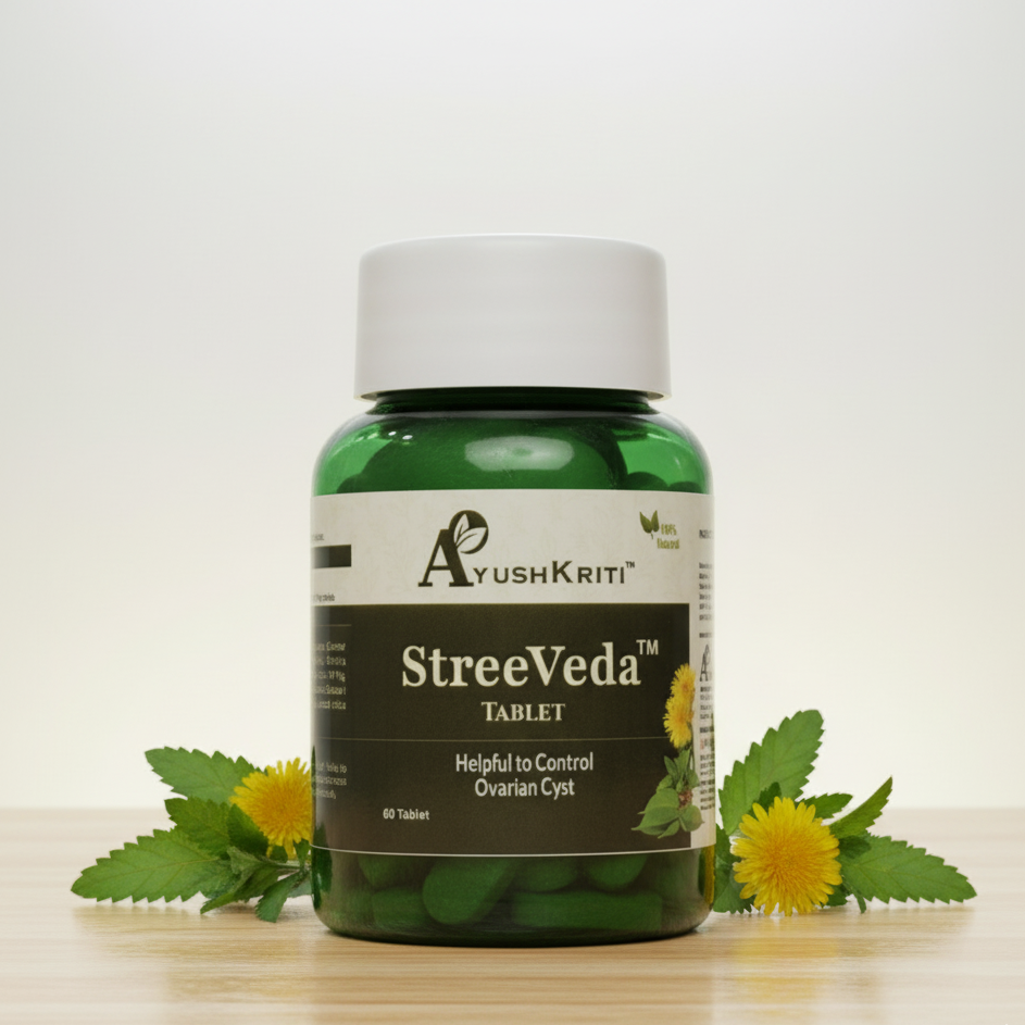 Ayushkriti StreeVeda – Ayurvedic PCOD, Hormonal Balance & Ovulation Support Tablet